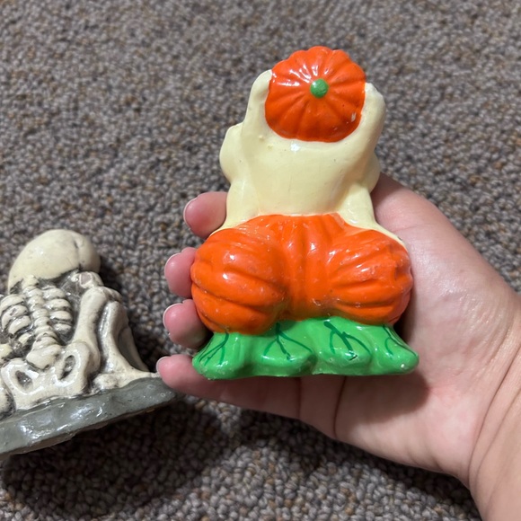 Vintage Halloween Candle Set - Witch, Skeleton, Pumpkin - Picture 3 of 7